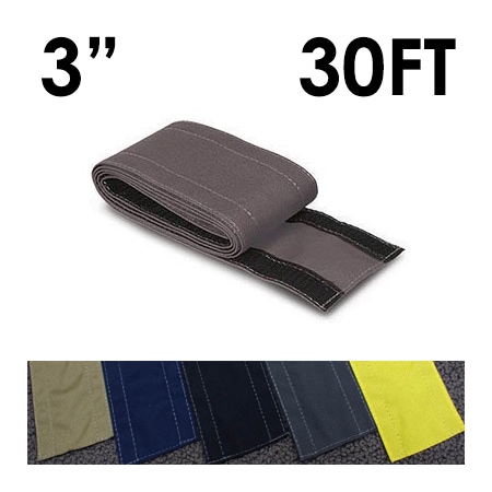 Electriduct Carpet Cable Cover, 30 ft L, 3 in W, 1 Channel, Nylon, Gray CC-SC-3-30-GY